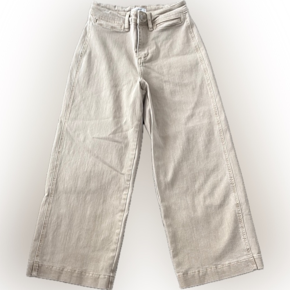 OAT New York Women’s Wide Leg Jeans- Tan- size 0/25